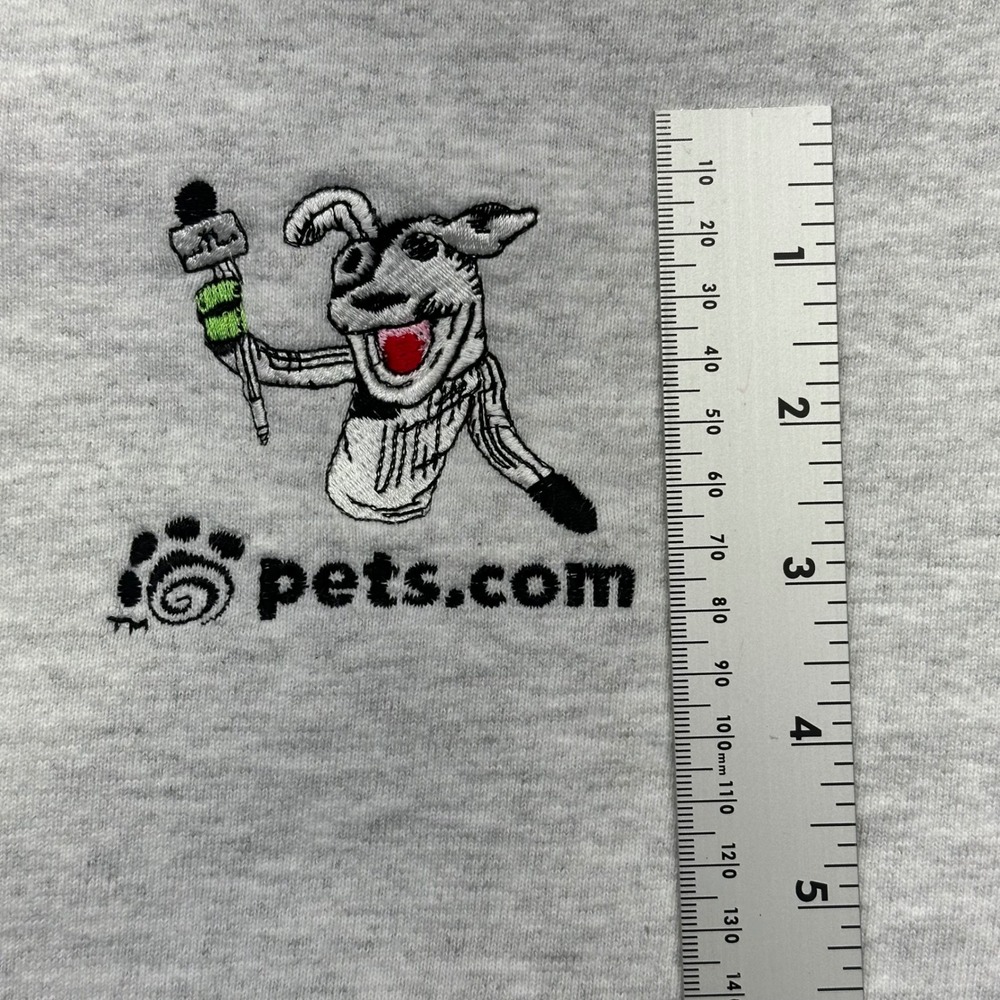 Jerzees World Class Pets com Dog TV Crewneck Sweatshirt XL Heather Gray - Picture 6 of 11